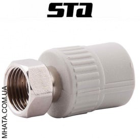 Муфта з накидною гайкою STA d25*1/2в, Україна.