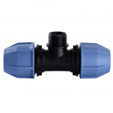 Тройник ПНД Vsplast 25х1/2"х25 НР 3003