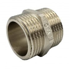 Ниппель V&amp;G 1/2" НН никелированный