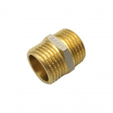 Ниппель Asco 1/2" НН никелированный с проточкой
