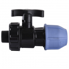 Кран шаровой ПНД Vsplast 25х3/4" НР 6003