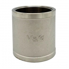 Муфта V&amp;G 1/2" ВВ никелированная