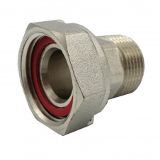 Полусгон Valogin 1/2" с накидной гайкой, никелированная латунь