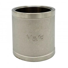 Муфта V&amp;G 1/2" ВВ никелированная Виноградів