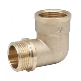 Уголок латунный WEZER 3/4" ВН