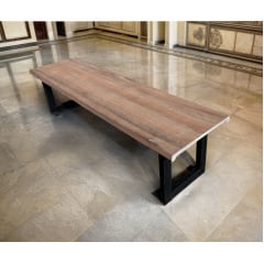 Лавка в стиле лофт Tobi sho Австрия без спинки Topalit Mono Design Атакама черри, 200 см Киев