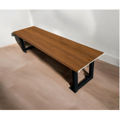 Лавка в стиле лофт Tobi sho Австрия без спинки Topalit Mono Design Орех, 100 см Акимовка