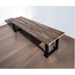 Лавка в стилі лофт Tobi sho Австрія без спинки Topalit Mono Design Маракайбо, 200 см Кам'янець-Подільський
