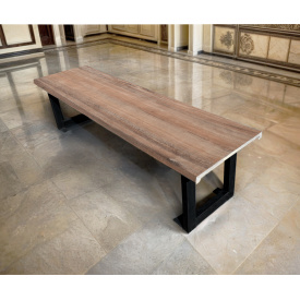 Лавка в стиле лофт Tobi sho Австрия без спинки Topalit Mono Design Атакама черри, 100 см