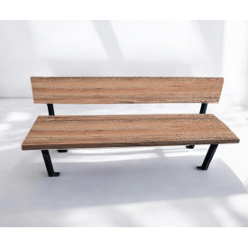 Скамейка без подлокотников Tobi sho Австрия в стиле лофт Topalit Mono Design Атакама черри, 150 см