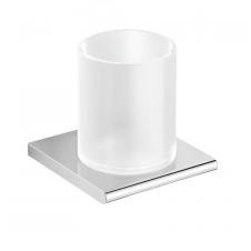 Стакан для зубных щёток Stellaforme Milano 10x10x10 с держателем, хром