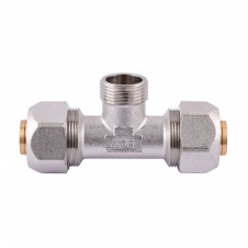 Тройник с наружной резьбой APE ITALY 733 L 26х3/4″х26