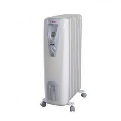 Масляный обогреватель TESY CB 2009 E01 R 2000 Вт 24м2 напольный, белый Миколаїв