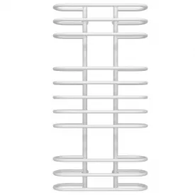 Полотенцесушитель водяной Deffi Британика П11 600х1200 нержавеющая сталь, белый, нижнее подключение