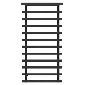 Полотенцесушитель водяной Deffi Agata П12 400x1200 нержавеющая сталь черный нижнее подключение