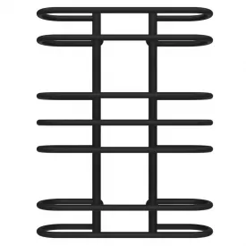 Полотенцесушитель водяной Deffi Британика П7 600х800 нержавеющая сталь, черный, нижнее подключение