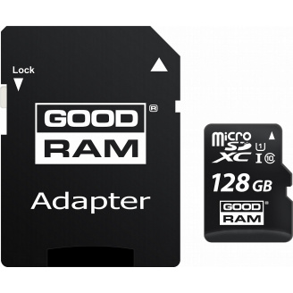 Карта памяти GoodRam microSDXC 128GB Class 10 UHS I (M1AA-1280R12) + SD адаптер (6469817)