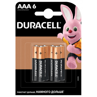 Батарейка Duracell LR03 MN2400 1х6 шт (6409632)