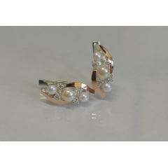 Серебряные серьги Sil с жемчугом 105s Белый (Sil-915) Київ