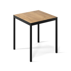 Обеденный стол Art in Head Brevity Loft mini 670х750х670 Дуб крафт золотой/Чёрный металл (TB03120000030) Гуляйполе