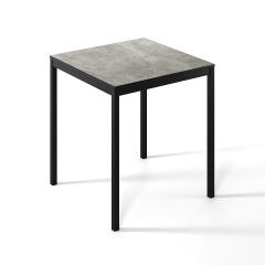Обеденный стол Art in Head Brevity Loft mini 670х750х670 Ателье светлый/Чёрный металл (TB03040000030) Енергодар