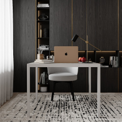 Письменный стол Art in Head Brevity Loft mid 900х750х670 Ателье светлый/Белый металл (TB02040000010) Київ