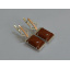 Серебряные серьги Sil с кабашонами 146s-2 Коричневый (Sil-1147) Миргород