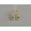 Серебряные серьги Sil с золотыми пластинами 135s-14 Желтый (Sil-1185) Каменское