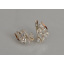 Серебряные серьги Sil с золотыми пластинами 152s-6 Прозрачный (Sil-1065) Кропивницький