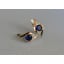 Серебряные серьги Sil с золотыми вставками 145s-3 Танзанит (Sil-1015) Київ