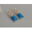 Серебряные серьги Sil с кабашонами 146s-10 Голубой (Sil-1155) Херсон