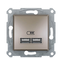 USB розетка Schneider Electric Asfora EPH2700269 (бронза) Тернопіль