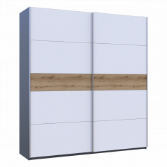 Шкаф купе Doros G-Caiser Графит/Белый вставка Дуб Эвок 220х60х240 см (44900286) Южноукраинск