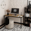 Письменный стол Art in Head Brevity Loft standart 1400х750х670 Дуб крафт золотой/Чёрный металл (TB04120000030) Самбір