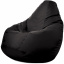 Кресло-мешок груша Оксфорд Waterproof 3XL 95х90х100 см iQmebel Черный сьемный чехол Пологи