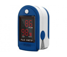 Пульсоксиметр Heal Force Fingertip Pulse Oximeter Синий + многоразовая черная маска в подарок (0227)