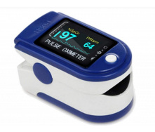 Пульсоксиметр Pulse Oximeter Healer AD807 электронный на палец Синий