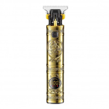 Триммер аккумуляторный для бороды и волос VGR V-097 с LED дисплеем Gold