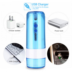 Ирригатор портативный для ухода за полостью рта Power Floss PR40V original Голубой Тернополь