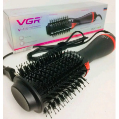 Мультистайлер для укладки волос фен/щетка/расческа VGR V416 1000W Черный (1823588022) Королево