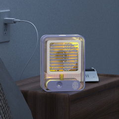 Мини кондиционер аккумуляторный от USB Transparent Spray Light Fan (UKC-01) Обухов