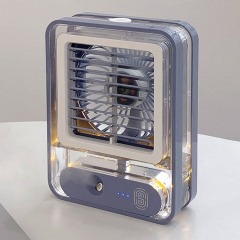 Мини кондиционер аккумуляторный от USB Transparent Spray Light Fan (UKC-01) Обухов