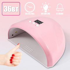 Лампа для сушки ногтей маникюра и педикюра Beauty Nail Led Lamp 258FD компактная с UV светом на 36w Нежин