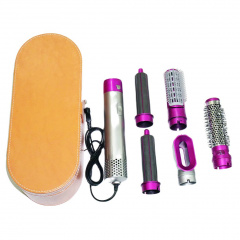 Мультистайлер для волос RIAS Hot Air Styler 5в1в кейсе 1000W Grey/Pink (3_02740) Токмак