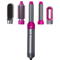 Мультистайлер для волос RIAS Hot Air Styler 5в1в кейсе 1000W Grey/Pink (3_02740) Токмак