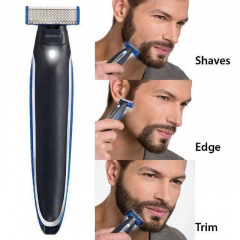 Триммер для бороды Micro Touch SOLO машинка для стрижки Black-Blue (kz004-hbr) Івано-Франківськ