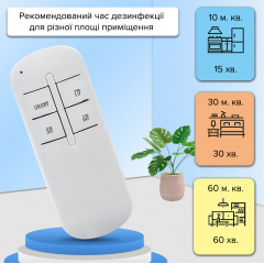Кварцевая лампа бактерицидная 38W БЕЗОЗОНОВАЯ черная и дистанционное управление SBT group UV01W-38W Хуст