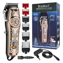 Машинка для стрижки волос Kemei KM-2617 аккумуляторная 5W Bronze (3_02929) Нова Прага