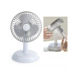 Вентилятор настольный портативный FAN KD197 Simple desktop USB Светло-серый Ирпень
