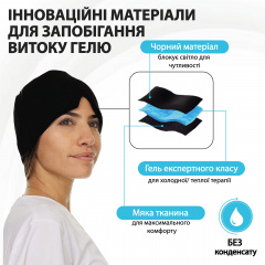 Шапка с холодным компрессом SBT group Черная Оріхів